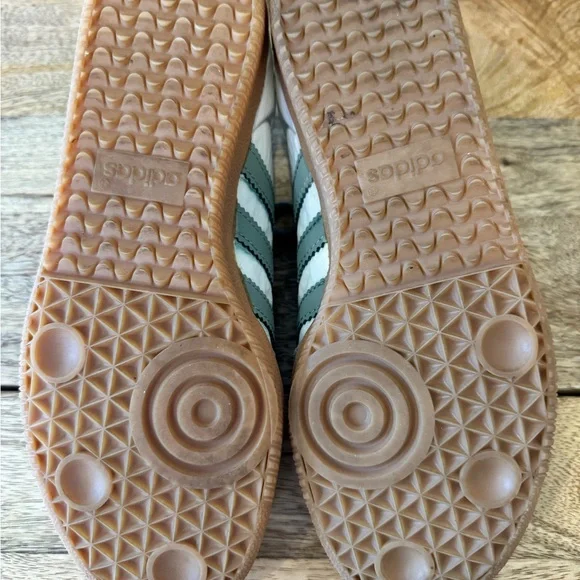 Adidas Samba Sneakers in Silver Green & Putty Mauve - Picture 7 of 11